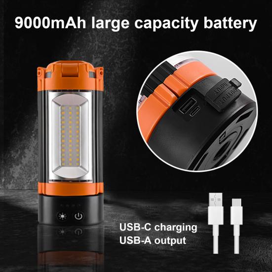 Camping Light with Bracket Rechargeable 90000mAh Camping Lantern Telescoping Waterproof Tent Light