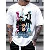 Anime Solo Leveling Tričko Vtipná grafika Sung Jin-Woo Pánské oblečení Krátký rukáv O-výstřih Topy Komiks Solo Leveling Bílá trička