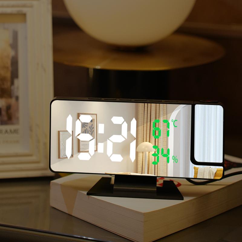 Cheap Price Simple Led Alarm Clock Led Digital Alarm Clock with Mirror Display for Table