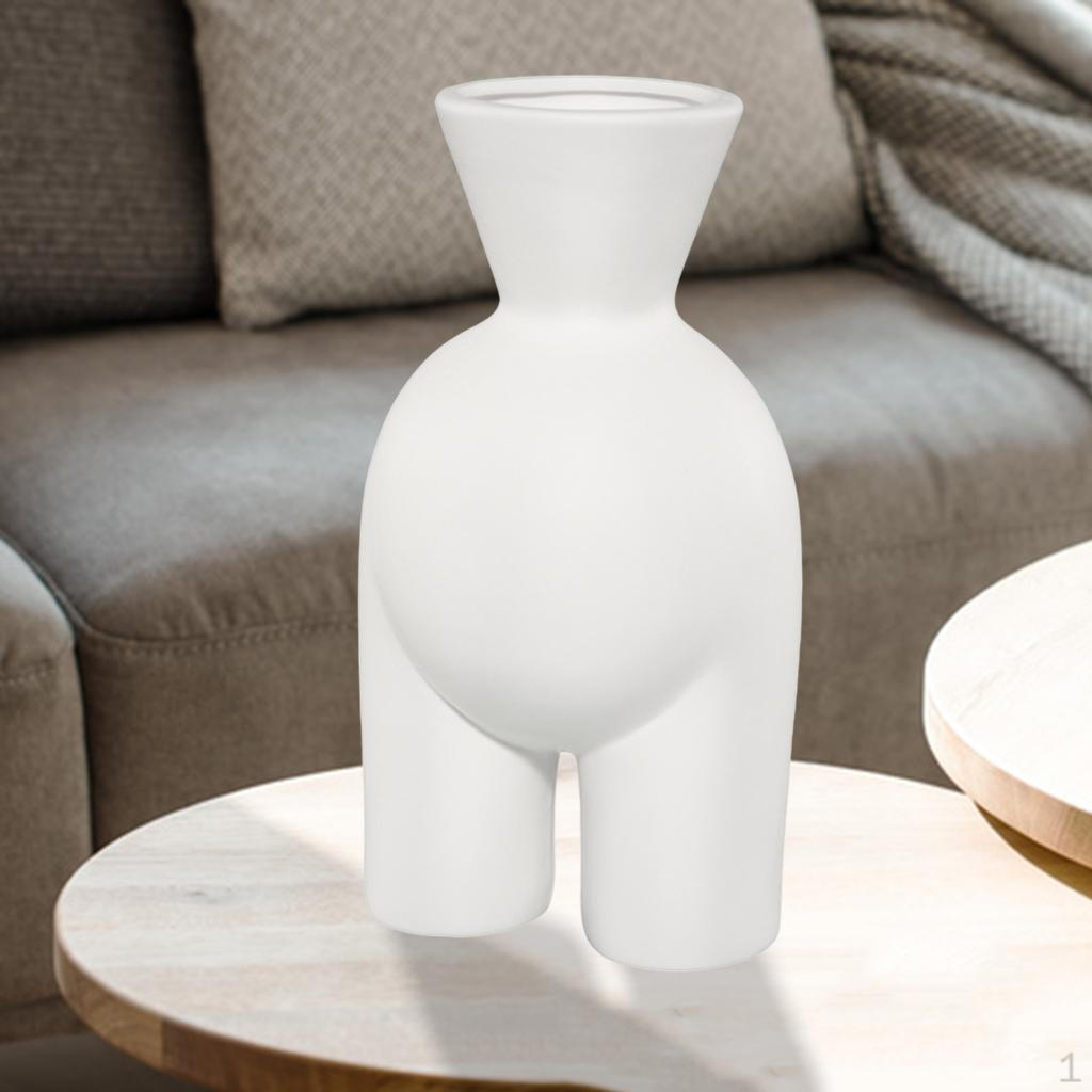 

Ceramic Flower Vase, White Modern Human Body Vase Statue Decor, Creative Pot Sculpture, Decoration Style2