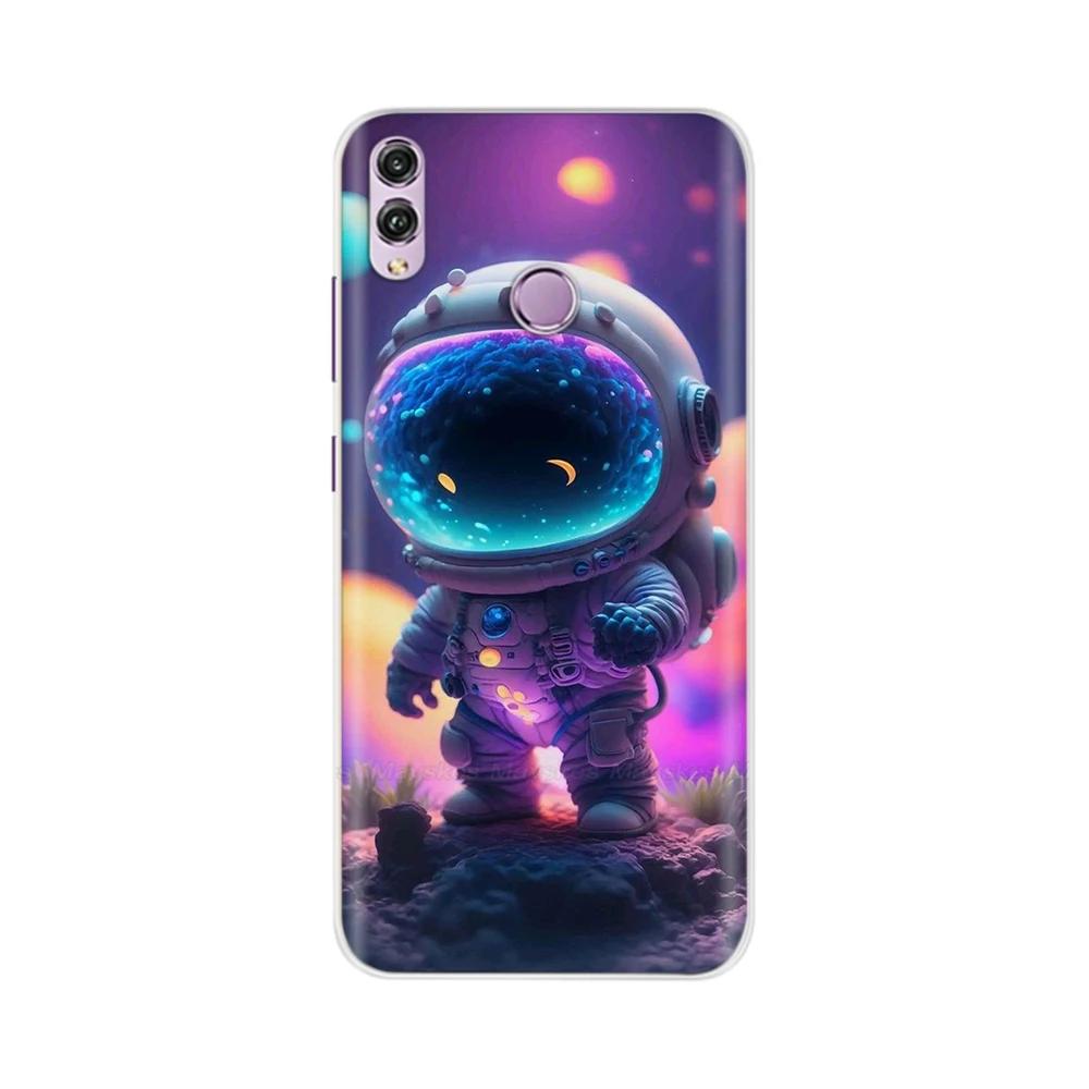 Für Honor 8X Hülle Mode Klare Bunte Weiche Handy-Rückabdeckung Für Huawei Honor 8X Silikon Funda Stoßfänger Schalen für Honor 8X