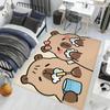 cartoon cute funny art Capybara hogar Bedside Rug Kitchen Bath Floor Mat Hallway Balcony Carpet Entrance Doormat Decor Home