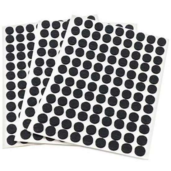 Adsamm® / 324 X Patins En Feutre/Blancs/ 10 Mm/Rond