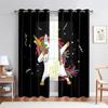 Cute Cartoon Curtains Fashion Creative Pattern Unicorn Rainbow Curtains Girls Children's Room Decorative Curtains Custom
