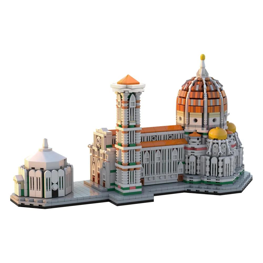 Yiran Toy Unisex Gobricks Moc Cathedral Of Florence 1:800 Bricks Saint Mary The Flower Constructing Blocks Duomo Di Firenze Plaything