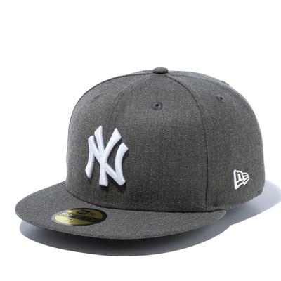New Era MLB New York Yankees NY Dark Grey Size 7 5950 NEYYAN DGRY HTR WHI 25J Cap, Heather, 5/8,
