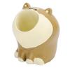 Resin Cute Animals Pen Organizer Cute Decoration Animal Pen Storage Stand Holder for Desk Brown