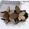 Damen Sommer Strassblumen Haarspange - Koreanischer Stil Doppellagiger Entenschnabelclip