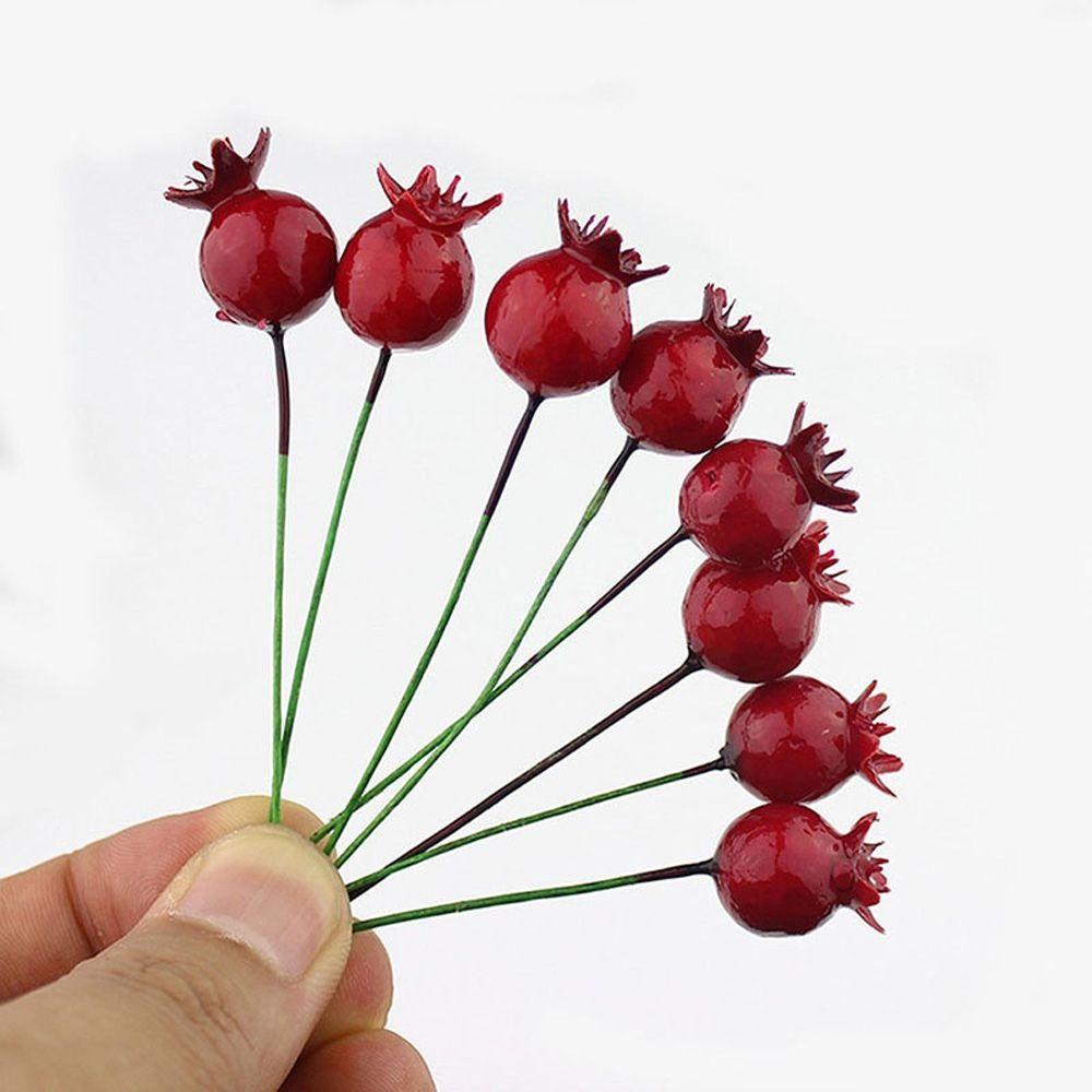 Red Vegetable Christmas Simulation Berries Wedding Decoration Fake Pomegranate Artificial Fruit