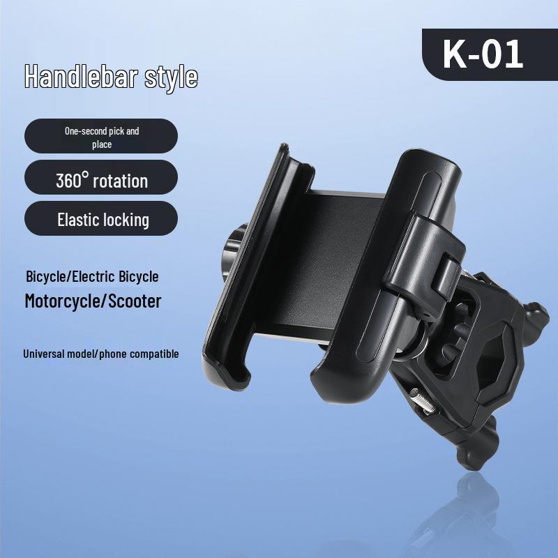 Creative Motorcycle & e-Bike Phone Holder with Shock Absorption and Lens-Free Navigation