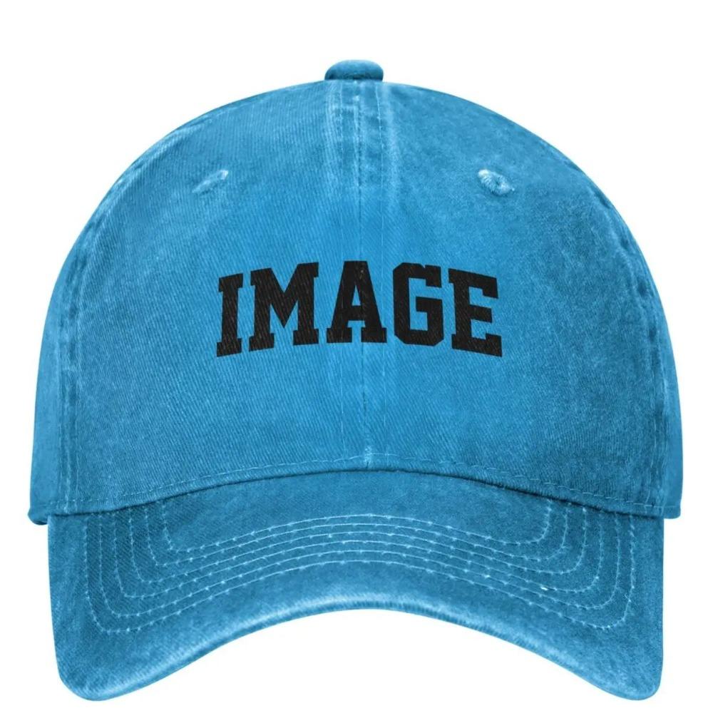 

Your Image Washed Baseball Cap Vintage Hip Hop Dad Hats Summer Unisex Adult Outdoor Sport Sunshade Baseball Caps Adjustable