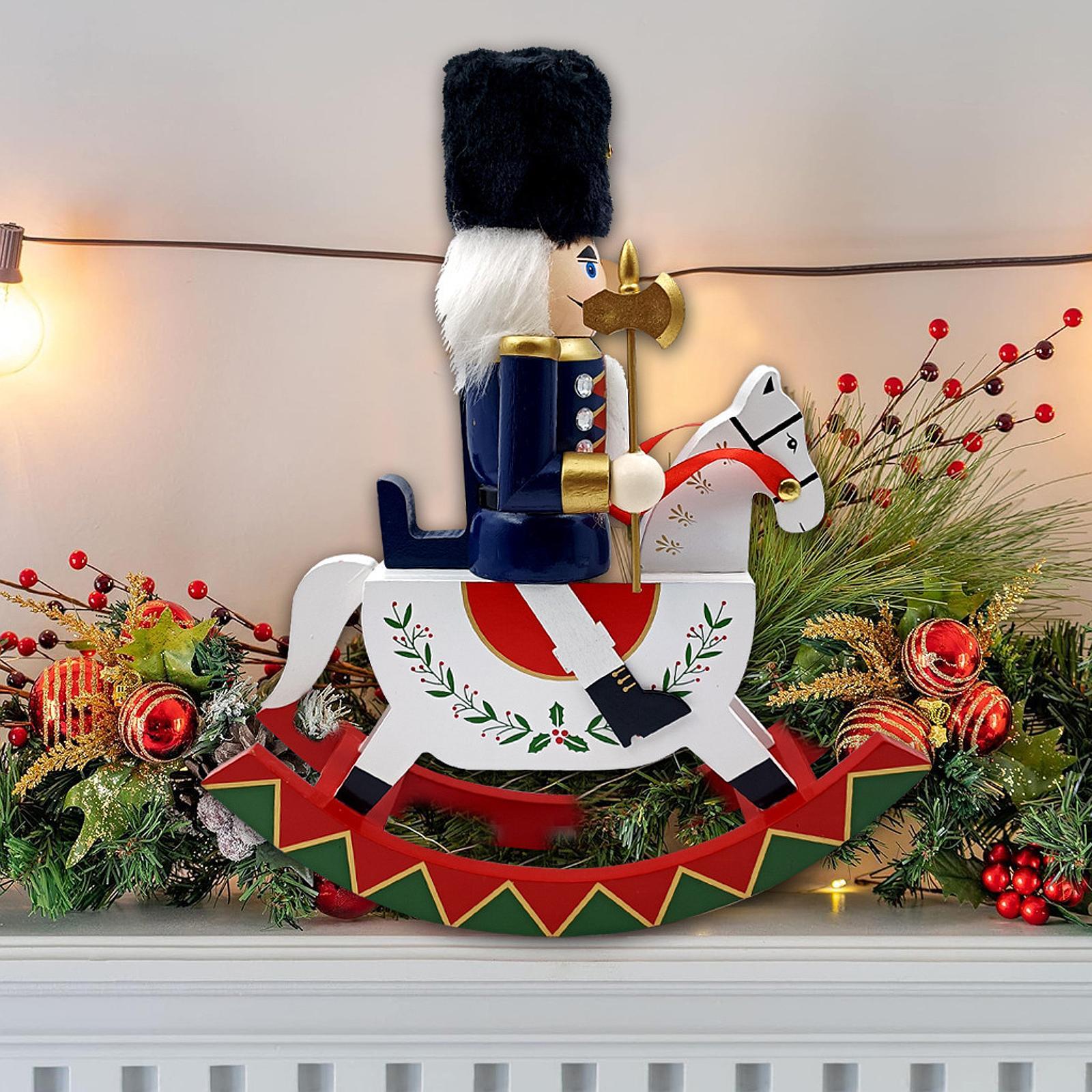 Traditional Wooden Nutcracker Ornament Statue Xmas Gift Traditional Christmas