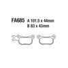 CAN AM Defender ATV Motorcycle Disc Brake Pads FA685