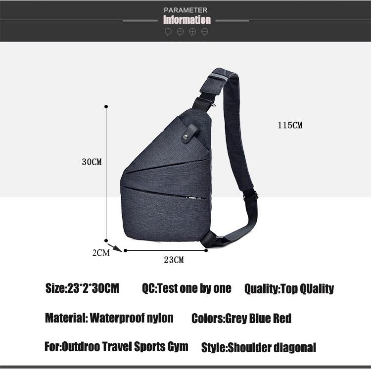 Outdoor Sports Gym Compact Single Shoulder Training Waterproof Nylon Crossbody Messenger Travel Bags