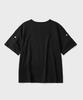 HOOVES Roll-Up Sleeve Crop Short Sleeve Tee [Black]