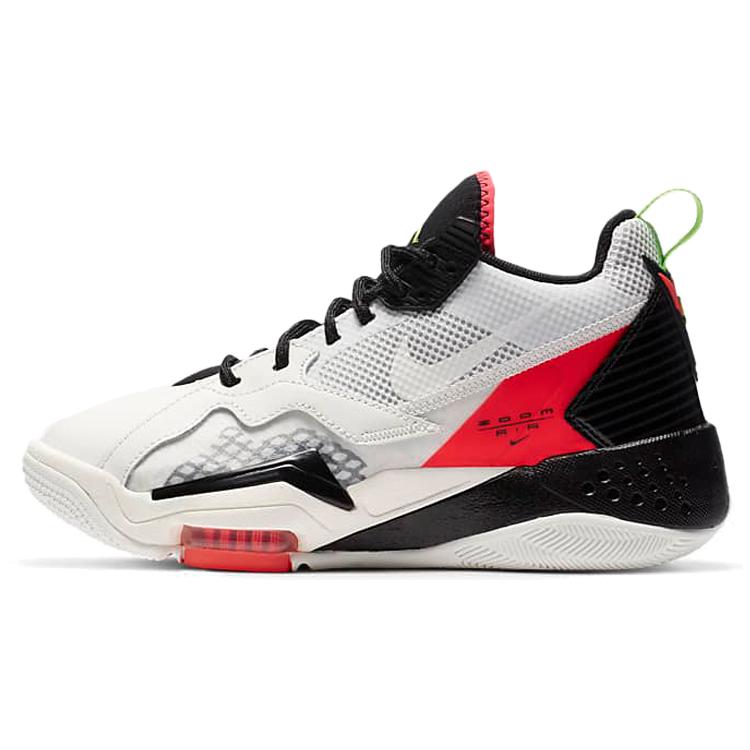 

New Jordan Zoom 92 Sail Flash Crimson Electric Green GS CN9138-100 35.5