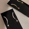 Silver Needle Zircon Mango Pendant Earrings Personalized Fashion Design Sense Niche Earrings Light Luxury High Sense Earrings