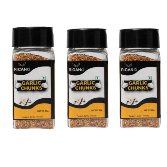 

Рикано Кусочки чеснока | Дегидрированные гранулы чеснока | Упаковка 50 г | Идеально для гриля, жарки | Улучшите пасту, пиццу, овощи (Пакет из 3)