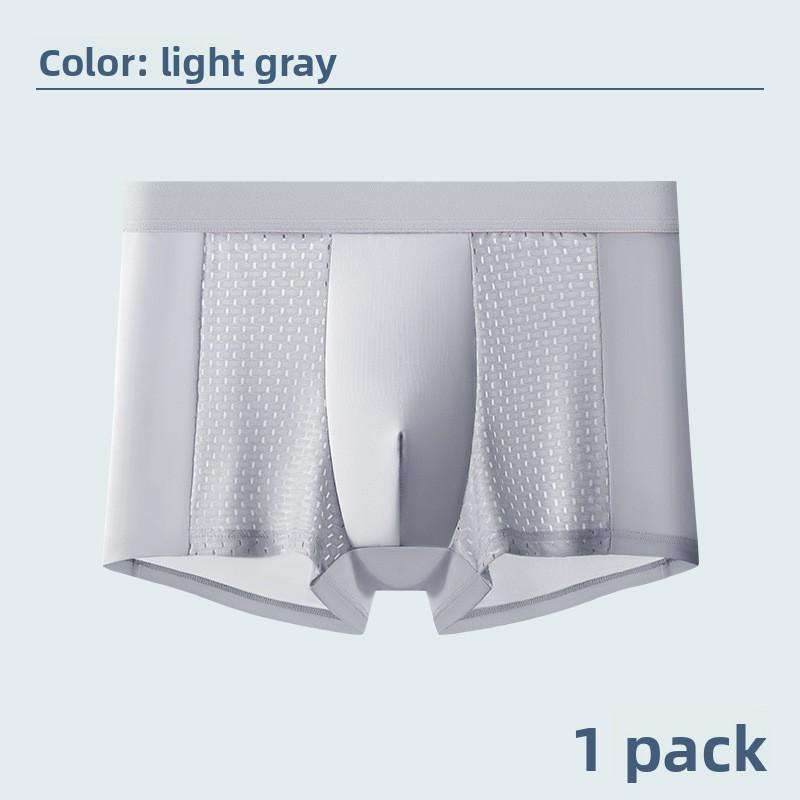 New Men's Summer Fashion Ice Silk Mesh Four Corner Underwear
