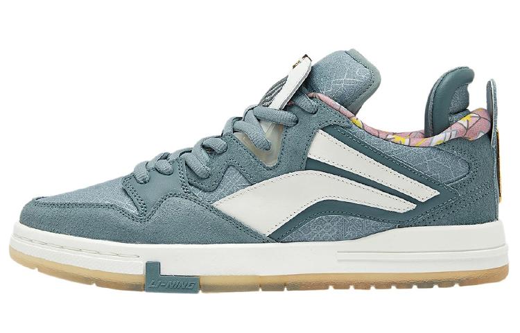 Li Ning Wave Pro Slip Resistant, Abrasion Resistant, Lightweight Low top Skateboard Shoes Men s Cyan Jade AECR115-1 39.5