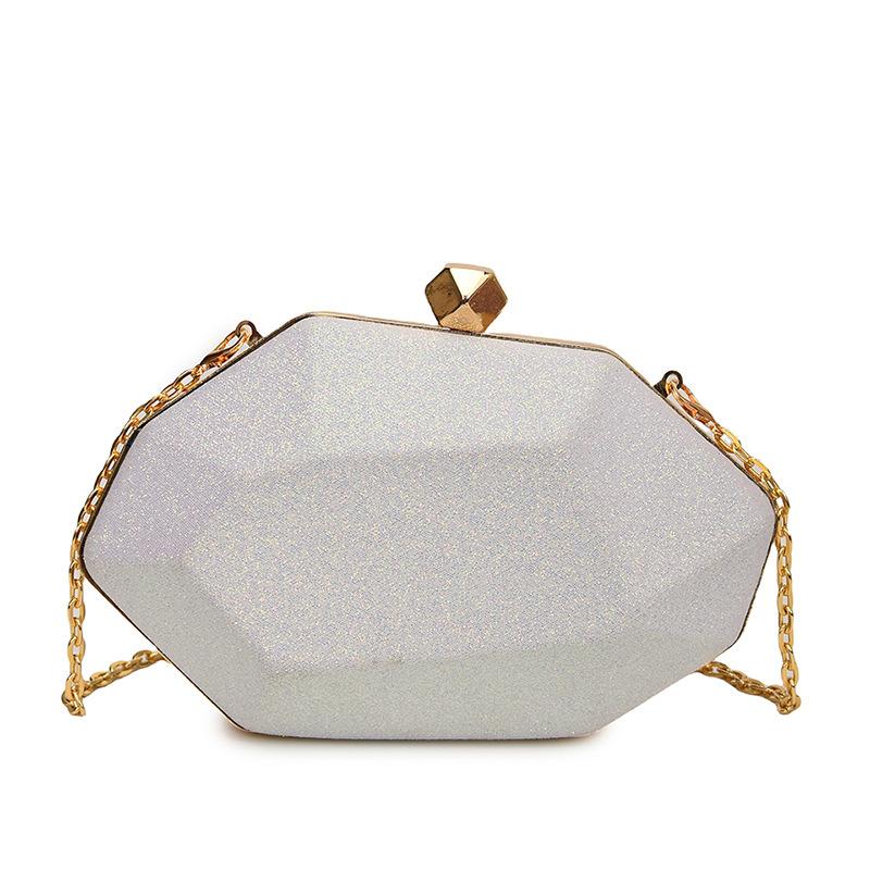 

Bags bags women 2025 new European and American fashion bright star shoulder bag ins Internet celebrity retro chain dinner bag білий