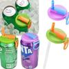 Multifunctional Soda Straw Cover Leak-Proof Portable Beverage Sealing Cover & Straw Set High-Quality Recyclable Beveragelid