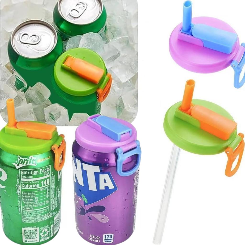 Multifunctional Soda Straw Cover Leak-Proof Portable Beverage Sealing Cover & Straw Set High-Quality Recyclable Beveragelid