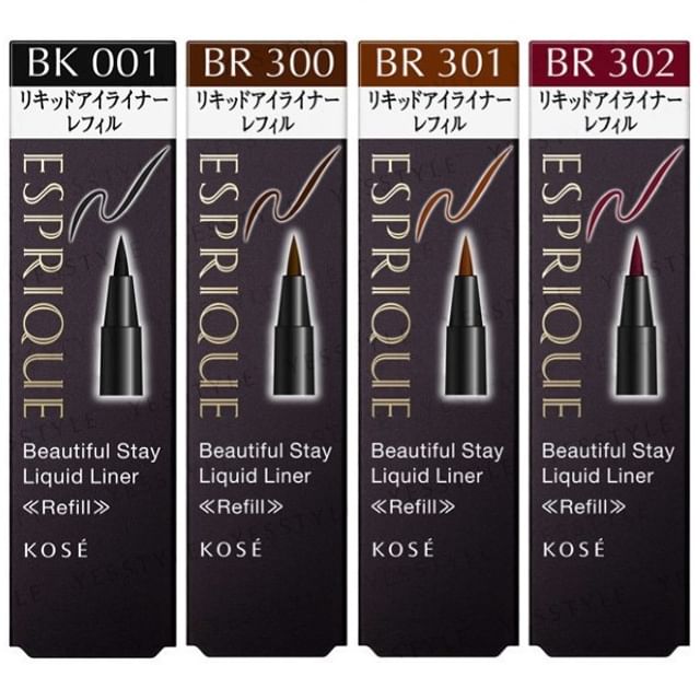 Kose - Esprique Beautiful Stay Smooth Liquid Eyeliner BR300 Dark Brown Refill