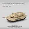 Non-Toxic 1:72 Creative Military Series Amercian M1A2 Main Battle Tank Model Building Blocks Diy Assembled Bricks Toys For Children Xmas Gifts
