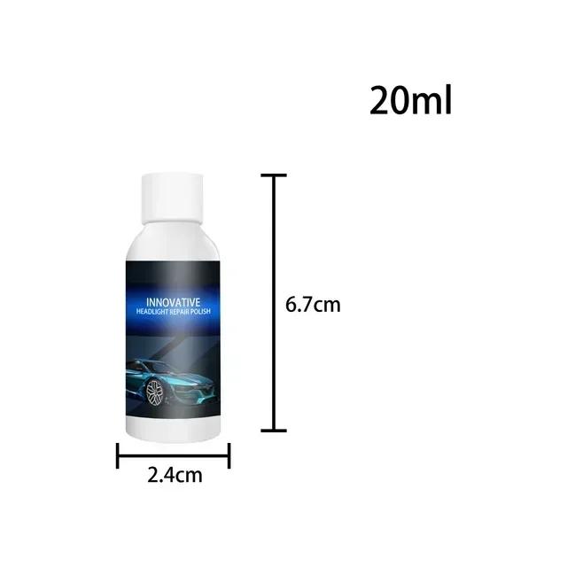 Car Headlight Refurbished Repair Refurbishment Liquid Car Light Repair Agent Headlight Renewal Polish Restore Fluid 20/30/50ml