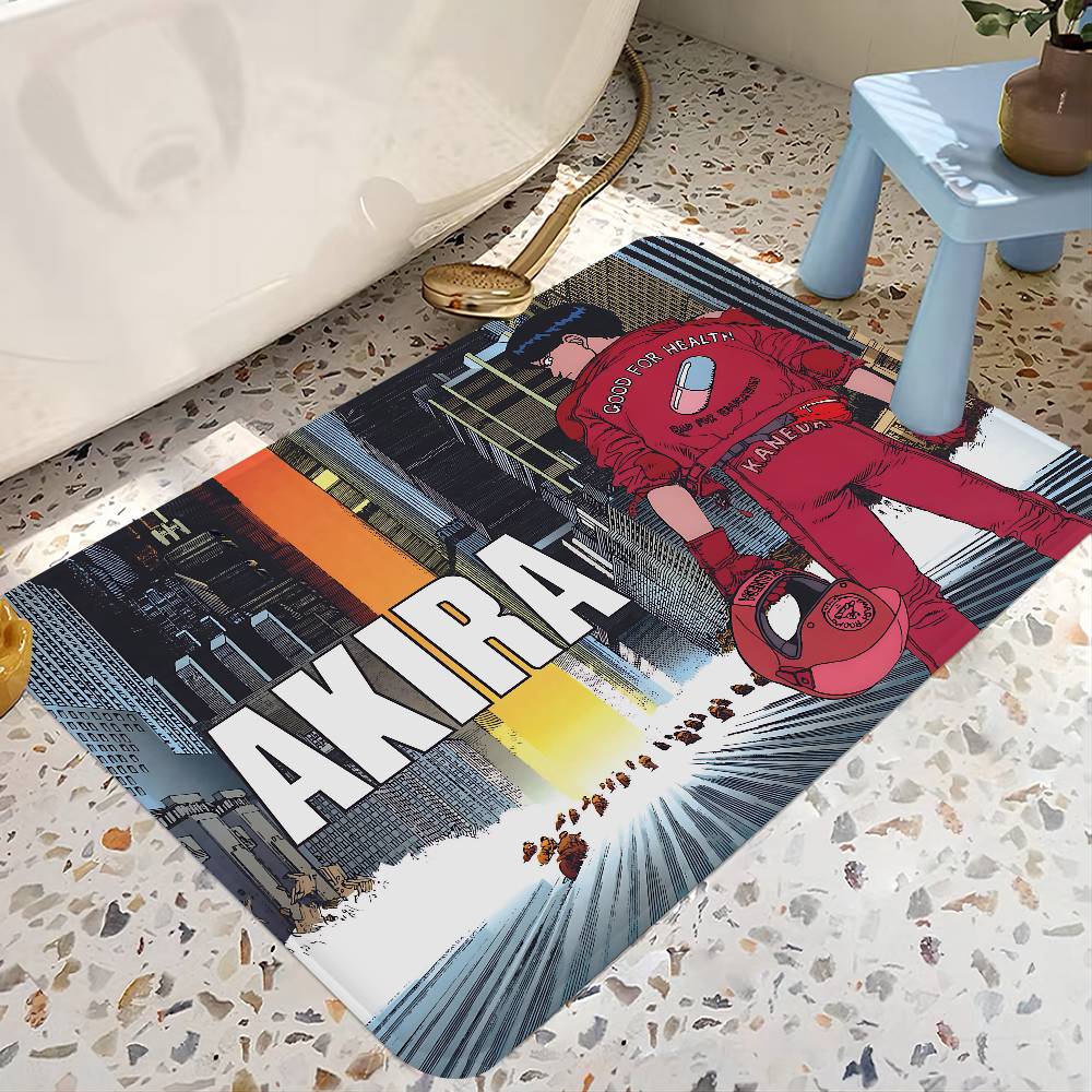 CARTOON AKIRA Floor Mat Rectangle Anti-slip Home Soft Badmat Front Door Indoor Outdoor Mat Hotel Decor Mat