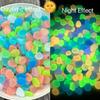 Glow in The Dark Rocks Outdoor Luminous Glowing Pebbles Stones Rocks for Indoor Outdoor Decorations Garden Lawn Yard