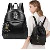 Leather Women's Backpack Fashion Cowhide Backpack Fashion Women's Backpack Multi-layer Anti-theft Women's Bag