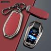 Zinc Alloy + PU Leather Car Key Case Fob Cover for BMW Series 5 7 I8 X3 X4 X5 X7 G30 G31 G11 G12 G01 GT G32 Remote Holder Shell