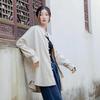 Women's Zen-Style Frog Button Cardigan: 2025 Autumn Cotton Linen Blend