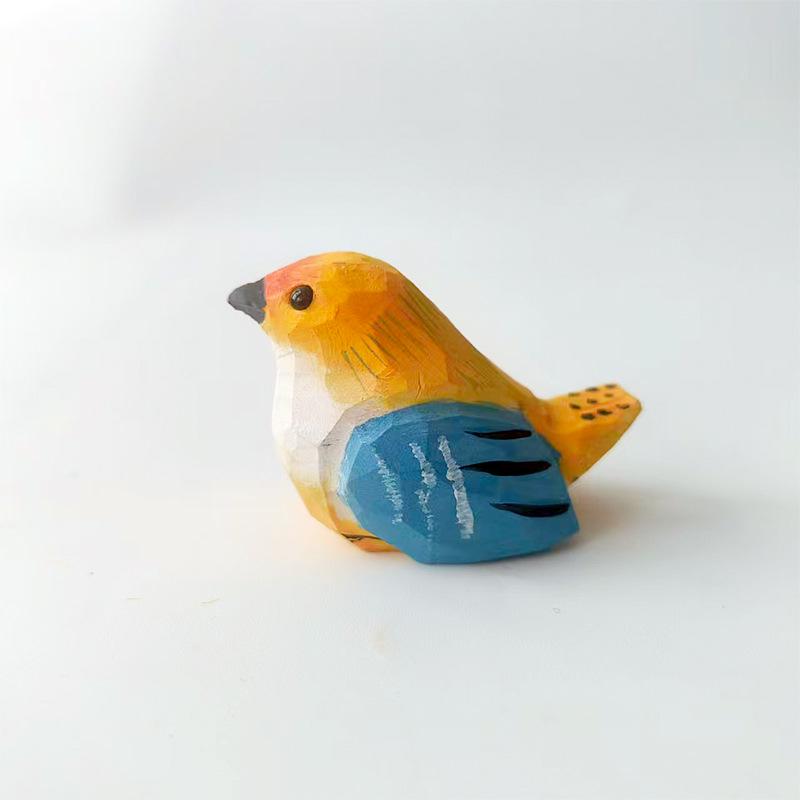 Ручная работа, деревянные фигурки птиц - Очаровательные пухлые цыплята, предметы декора