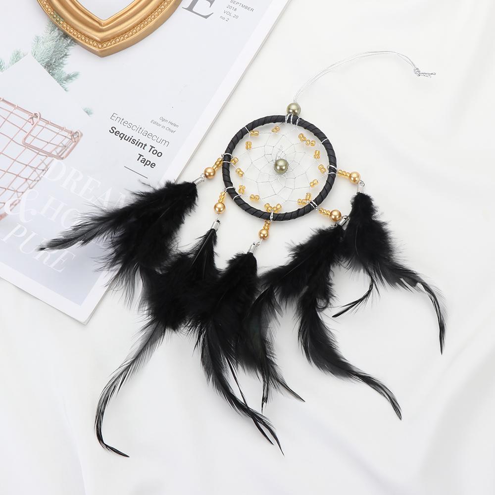 Small Wall Hanging Home Decoration Handmade Crafts Dream Catchers Wind Chimes Feathers Car Interior Rearview Pendant