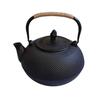 [Pisipe] Southern Iron Kettle 3L Direct Fire/IH Compatible Cast Iron Teapot with Strainer Black 3 L