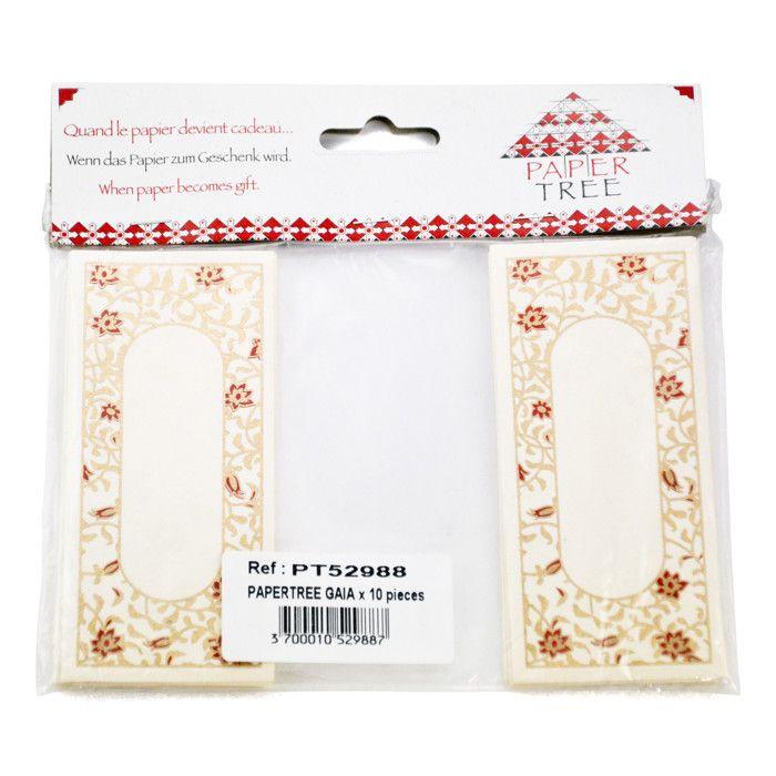 PAPERTREE GAIA Place Card - 10 Pieces - Ivory