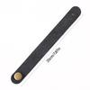 PU Leather Guitar Headstock Tie Strap Hook with Metal Buttons Guitar Neck Strap
