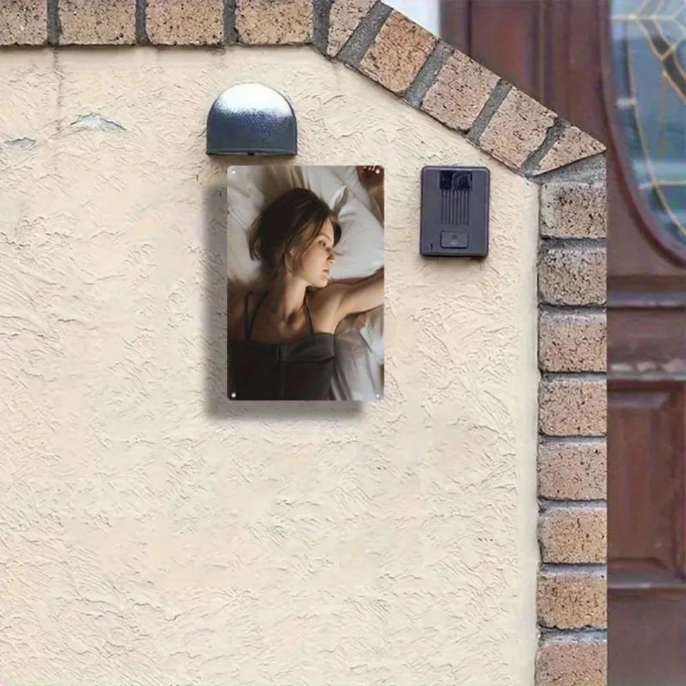 Vintage Metal Wall Art 8x12 Inch Modern Minimalist Home Decor Bedroom Hanging Painting