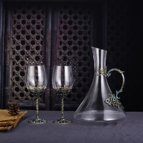 Crystal Glass Red Wine Glass Wine Dispenser Goblet Wine Glass Set Gift Box Gift Flagon Champagne Glasses Cocktail Glasses Gift