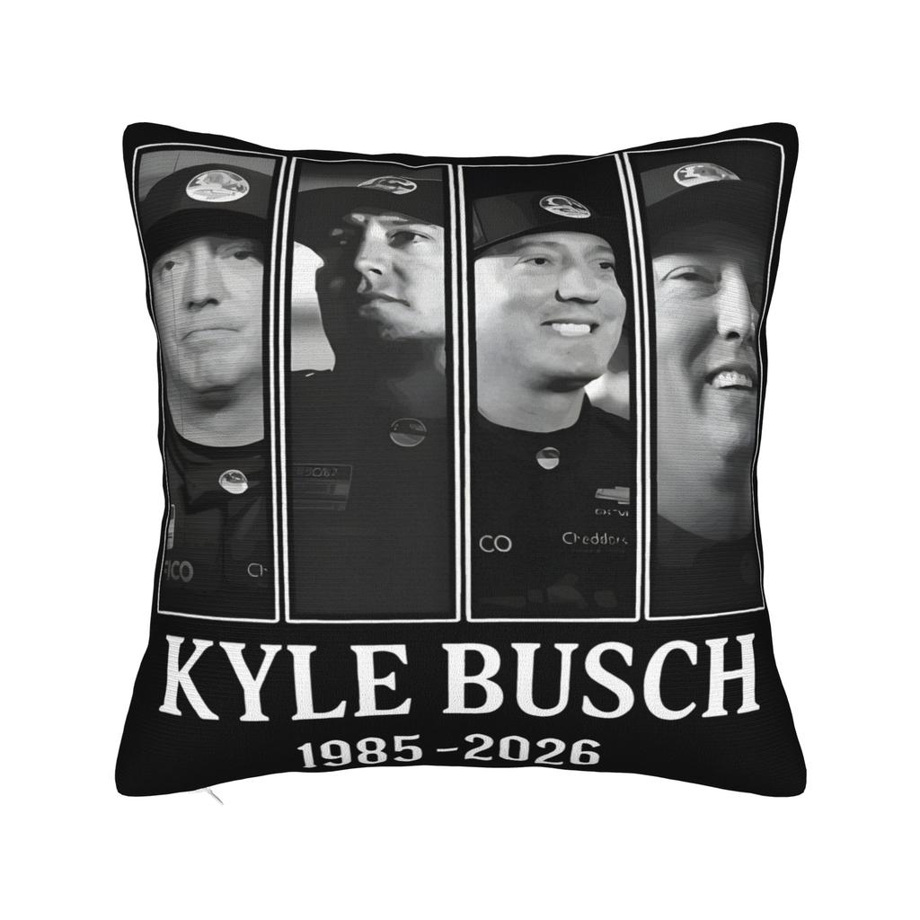Decorative Pillow Covers Kyle Busch Merch Home Throw Pillow Case Cover Square Multiple Sizes