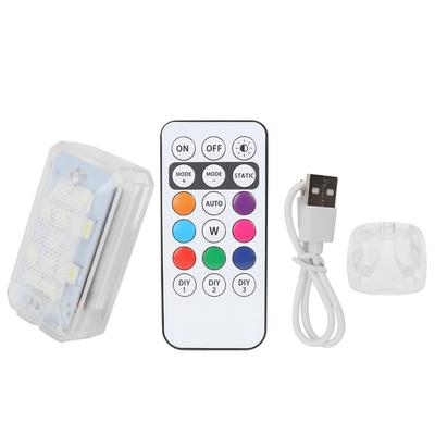 Wireless Flash Motorcycle LED Warning Mini Signal Light RGB Turn Signal Indicator Wireless Remote Control for Bicycle Car Lamp