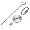 Stainless Steel Small Parrot Toy Meat Kabob Food Holder Stick Fruit Small Animal Skewer Bird Treating Tool