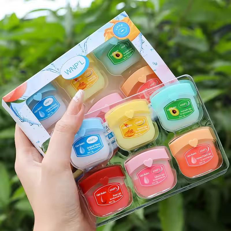 4/6/8pcs Moisturizing Lip Balm Sets Lipstick Makeup Natural Plant Base Moisturizer Lip Balm Anti-Cracking Lips Skin Care