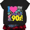 90s Outfits for Women I Love The 90s Shirts Short Sleeve 90's Theme Party Tee Casual Retro 90's Tops
