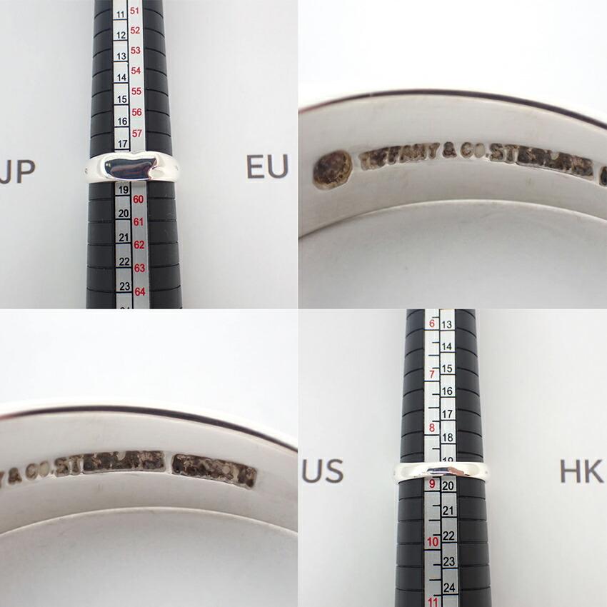 [Pre-owned] TIFFANY 925 Signet Heart Ring / Size 18 / j54-7