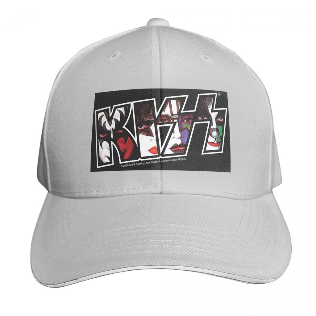 Kiss Rockband Logo Kappe Mode Lässig Baseballkappen Verstellbarer Hut Hip Hop Sommer Unisex Baseballmützen