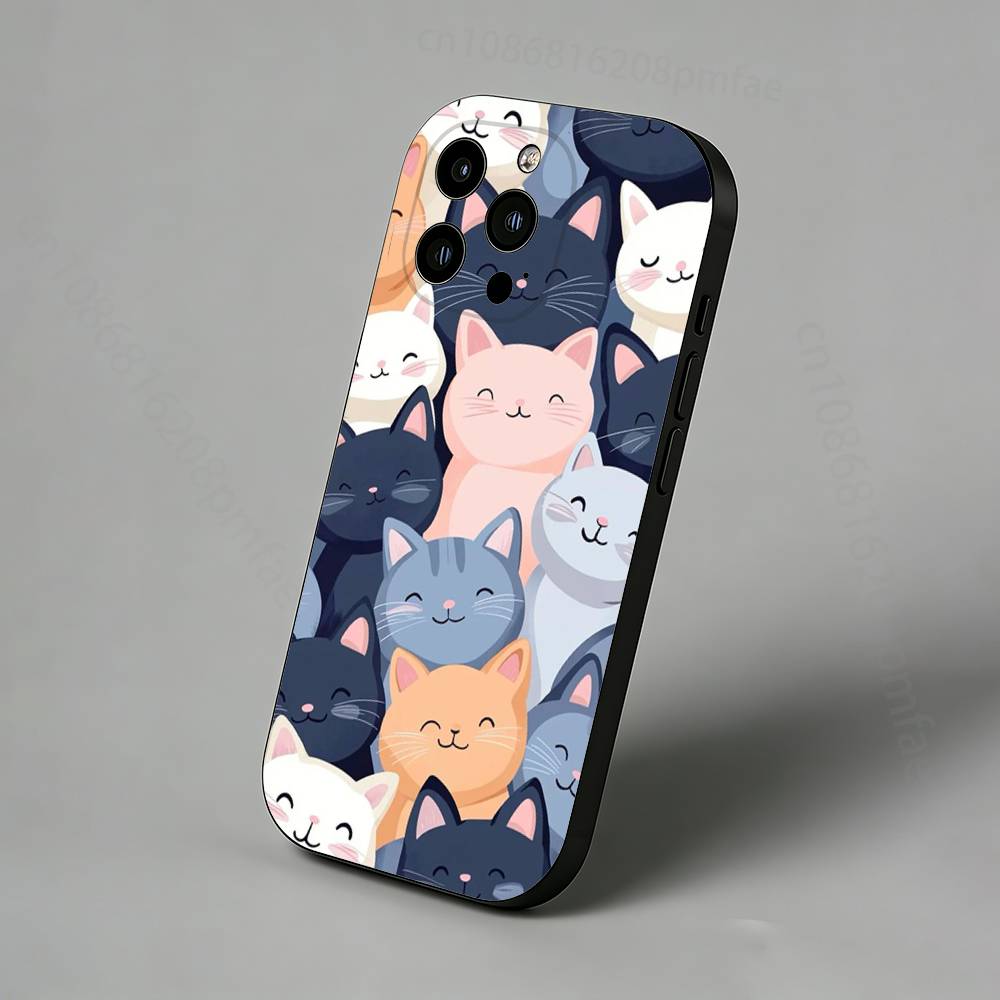 

plenty of cats Phone Case for iPhone 17 Air 16 Pro Max 16e 15 Plus 14 13 Mini 12 11 Back Cover iPhone15promax